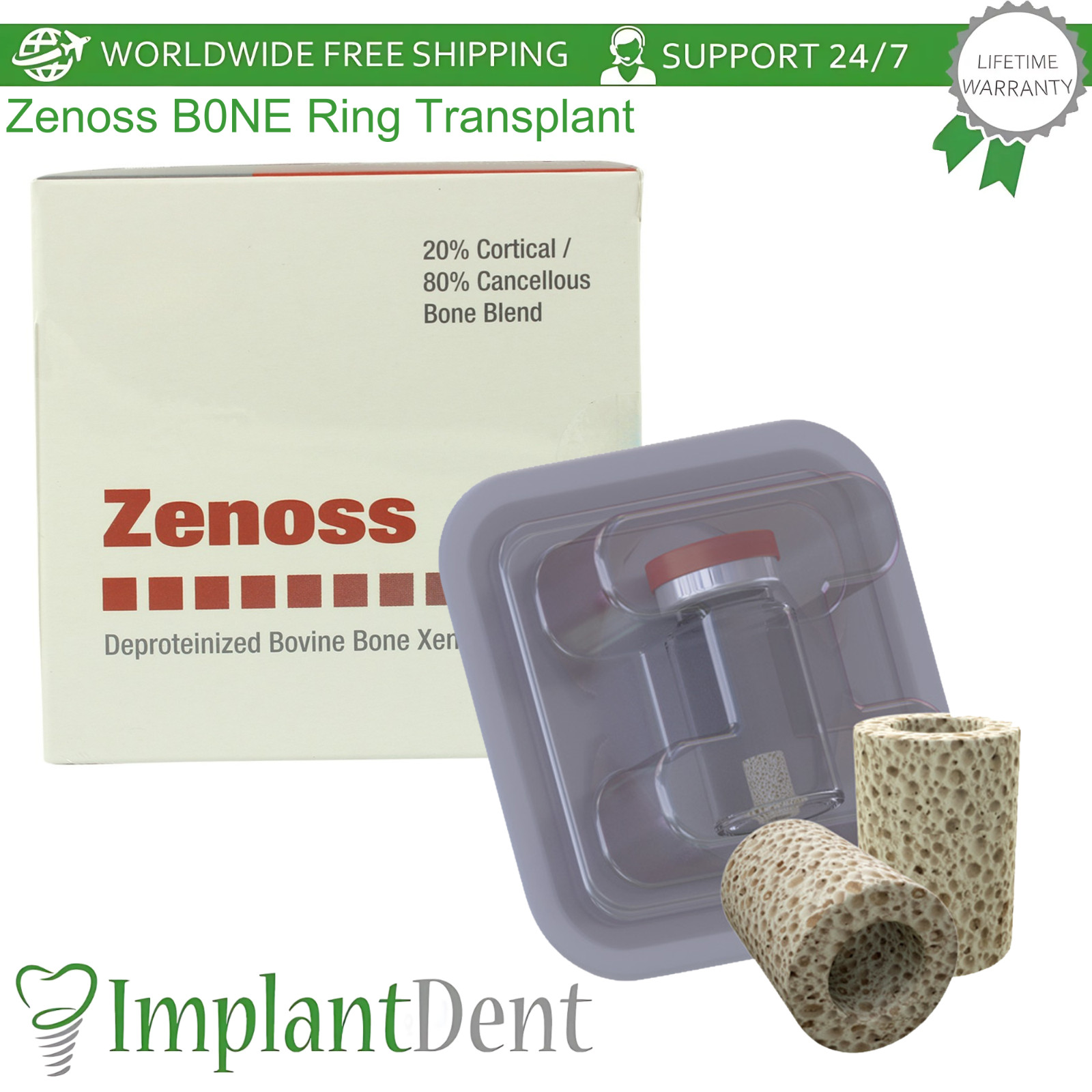 Zenoss B0NE Ring TranspIant Natural Dental Substitute One-Step Fixture Procedure