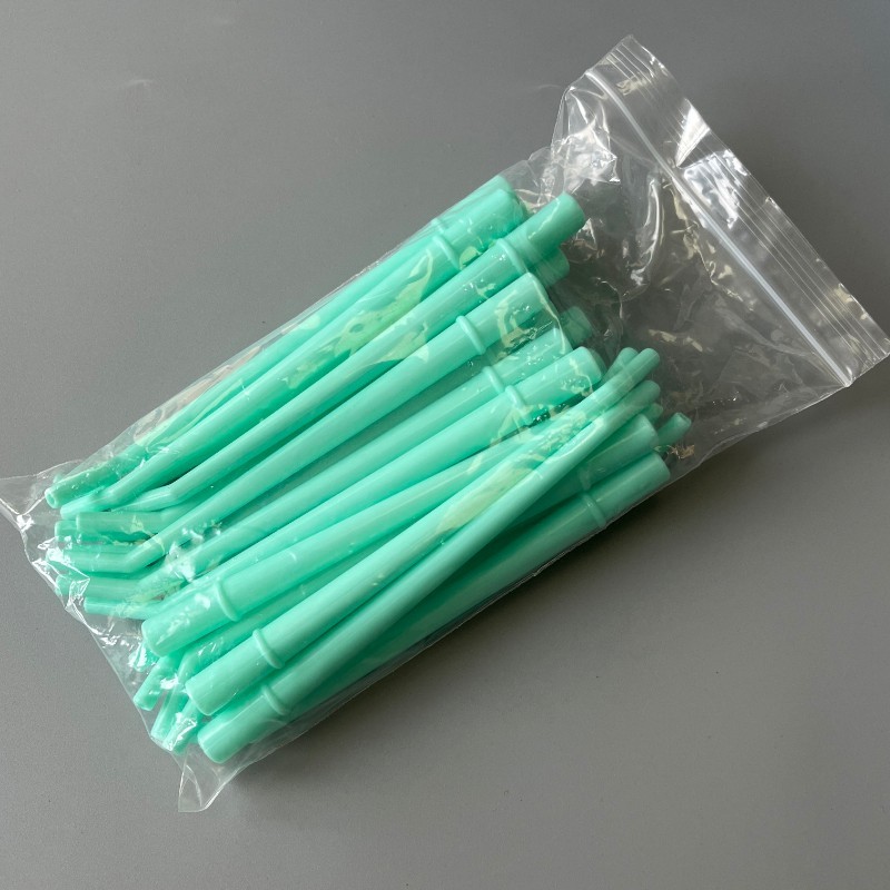 25Pcs (1 Bag) Surgical Aspirator Tips Green Medium 1/4″ Dental Suction Saliva