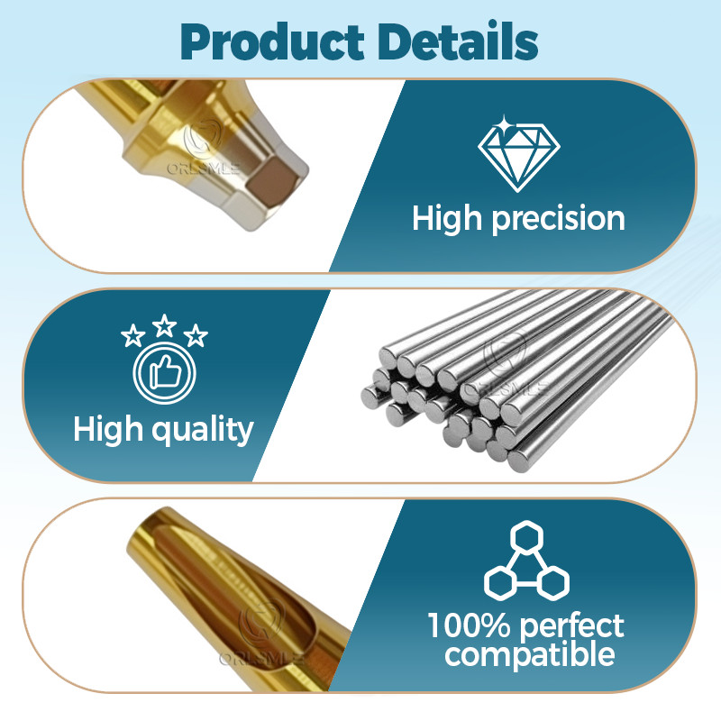 10Pcs Dental Angled abutment 17° Fits Hiossen Osstem TS Mini Regular Hex Non-hex