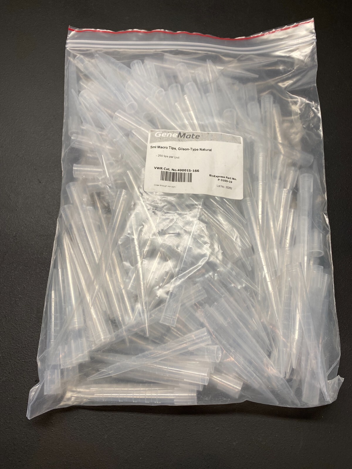 Gene Mate VWR Cat. No. 490015-166 5ml Macro Tips 250pcs