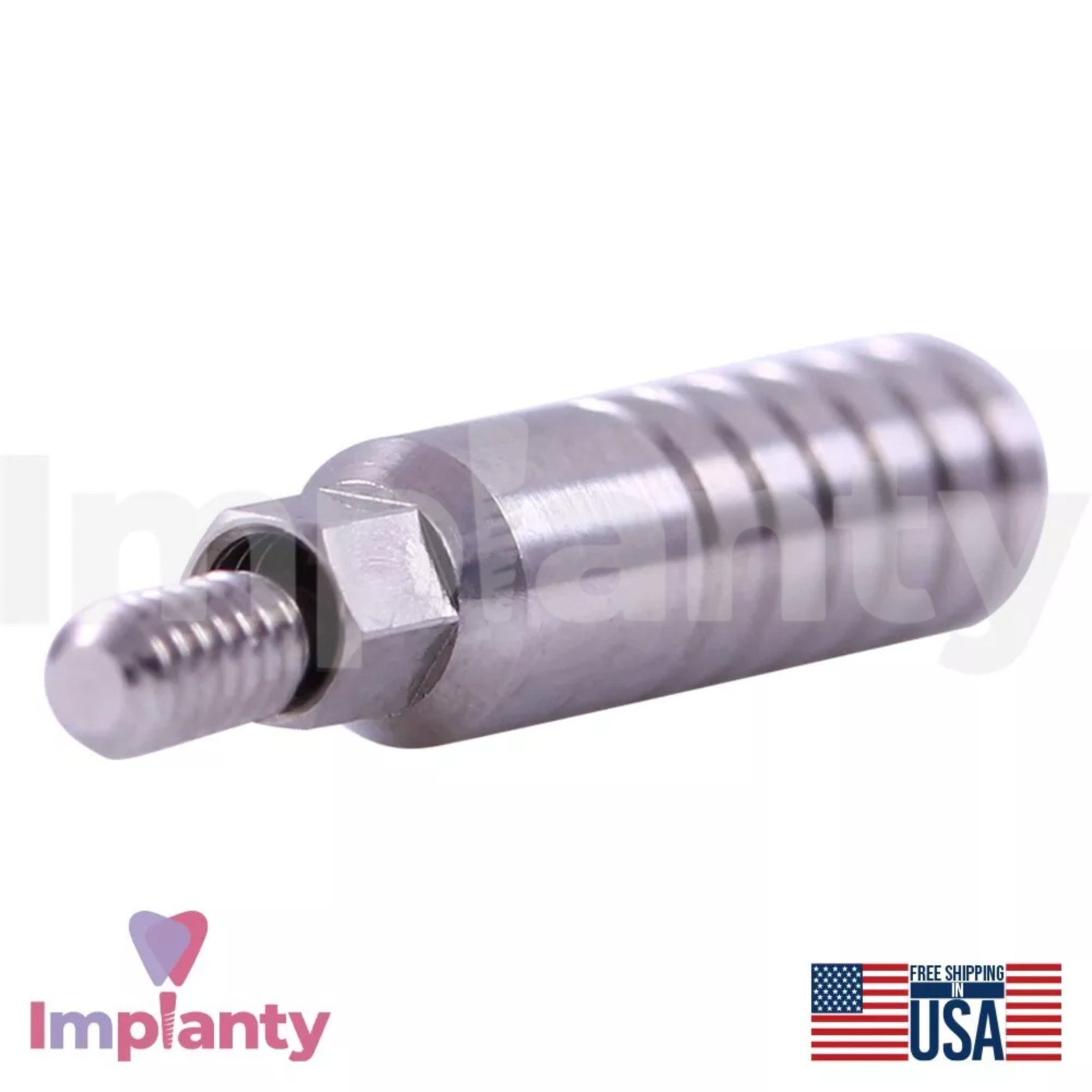 GDT Straight Dental Prosthetic Ø3.5mm Diameter Slim Platform Int Hex 2.0mm