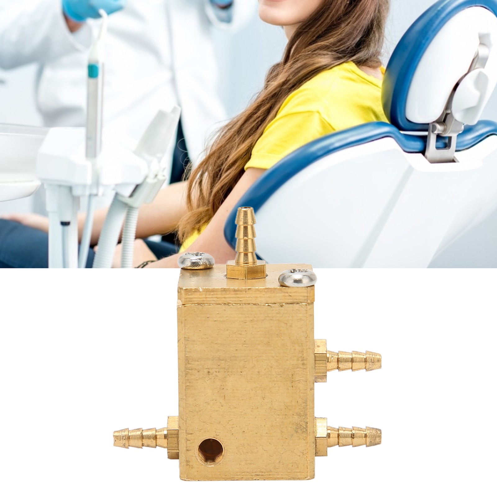 Metal Dental Water Valve With High Passability For Dental Chairs New