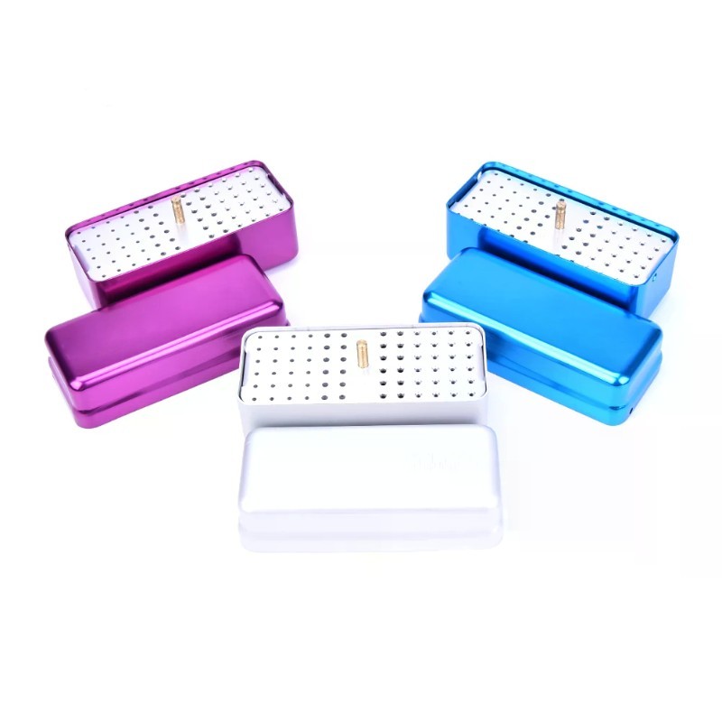 72/180 Hole Dental Endo Files Bur Holder Autoclave Disinfection Box