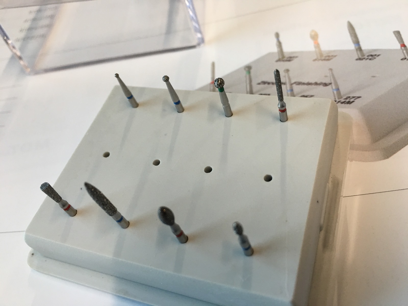 Zirconia Finishing Diamond Burr kit#18mdt 8 burs for High Speed Handpiece