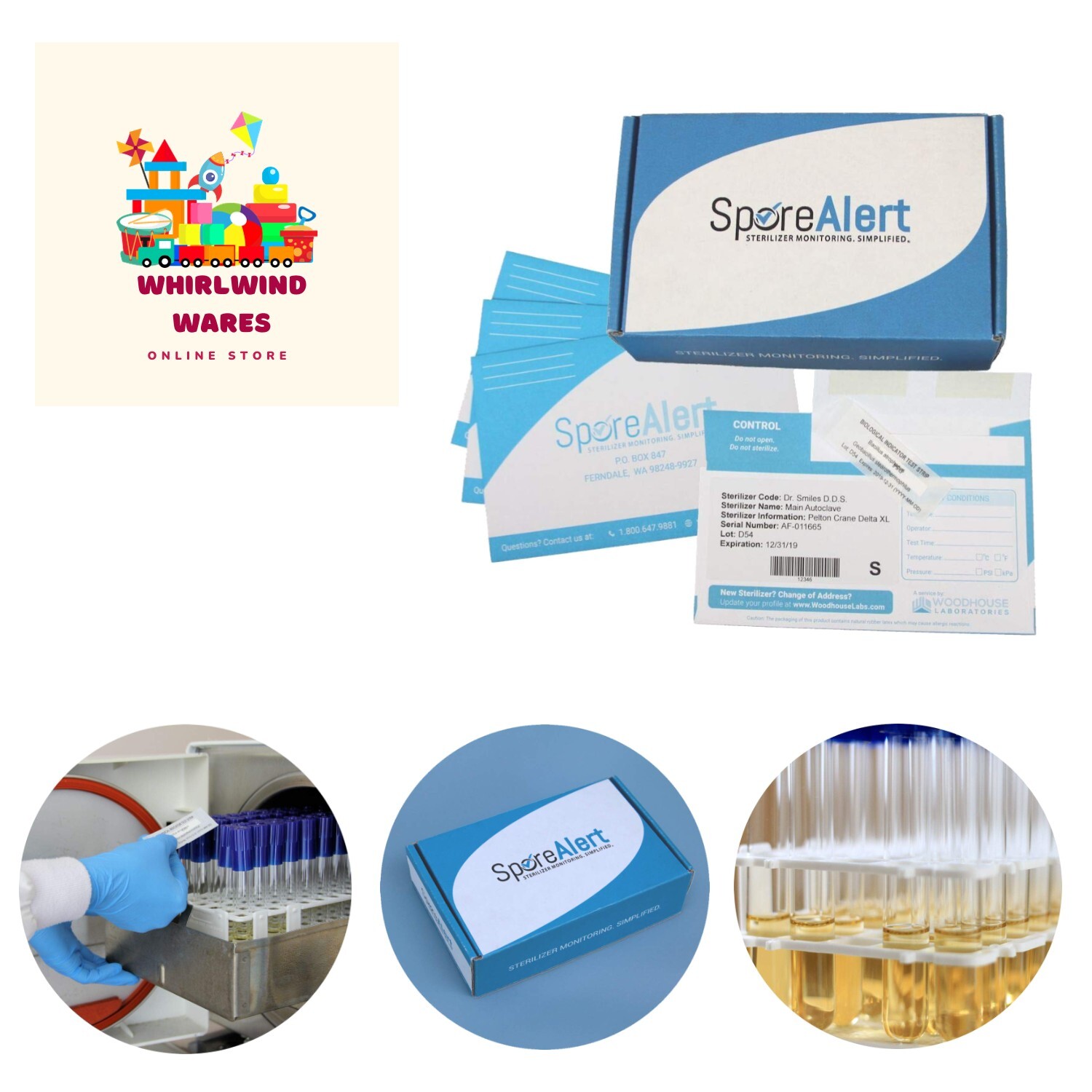 Spore Testing Service – 12 Mail in Spore Strips for Autoclave – Dental or Tattoo