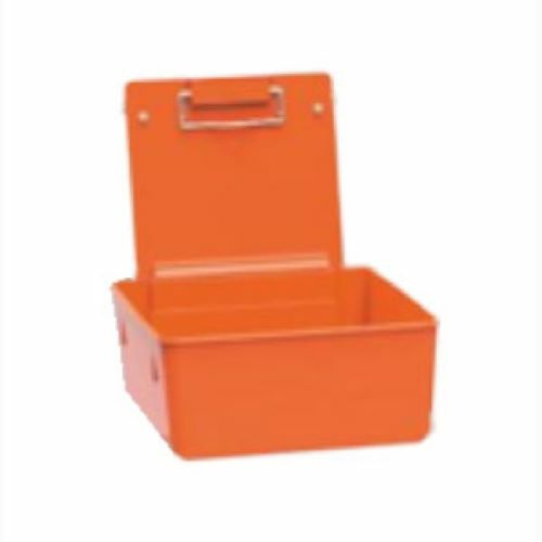 Lab Pan Orange Plastic With Metal Clip 7.5″ x 6″ x 8.5″ 12/Pk