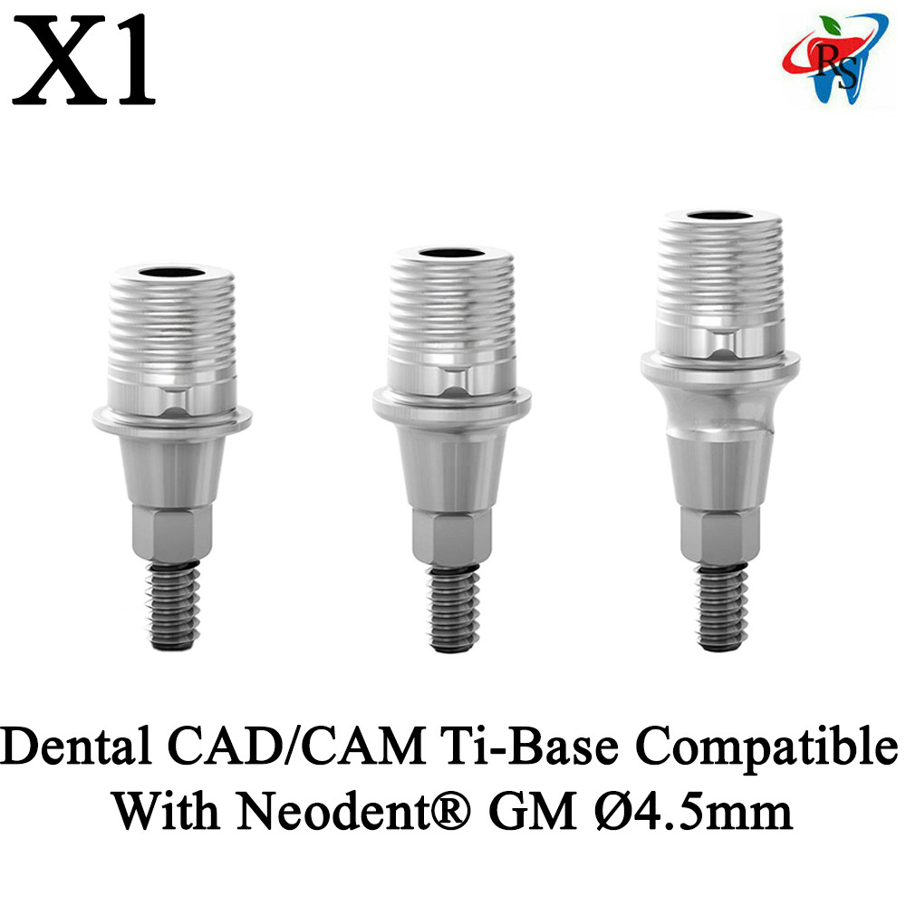 1pcs Dental CAD/CAM Anti Rotational Ti Base Compatible With Neodent® GM Ø4.5mm