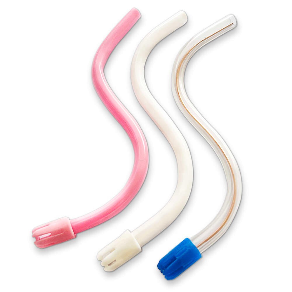 Disposable Saliva Ejectors, Clear, 100/Pack, 6 Packs, Mark3, 100-2500-6