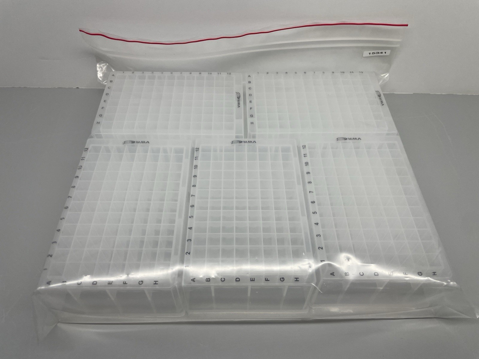 VWR 96-Well Deep Well Storage Plates Lot of 15 Plates 15341