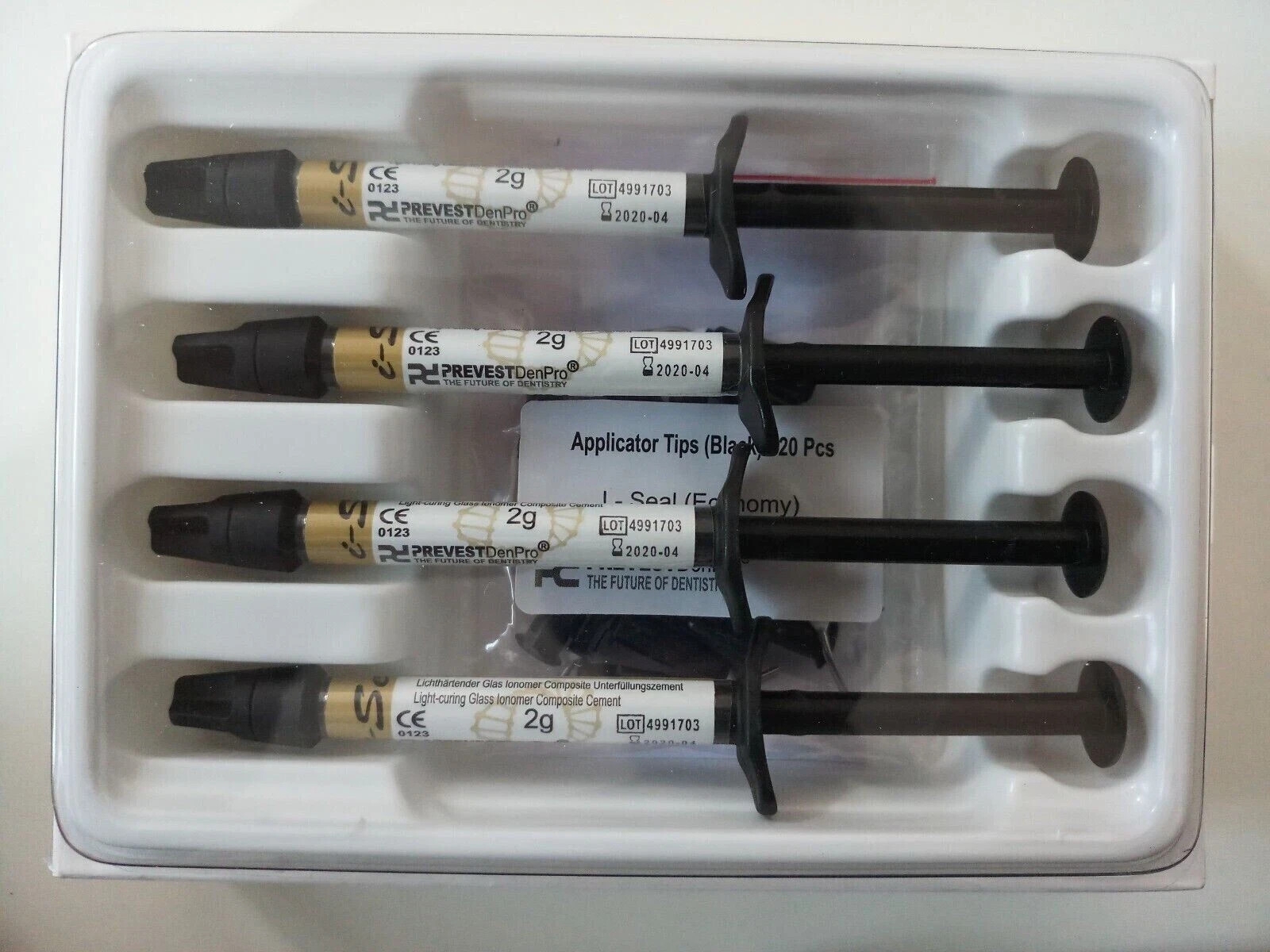 Prevest DenPro Fusion I Seal Light Cure Glass Ionomer Composite 4 Syr Pack