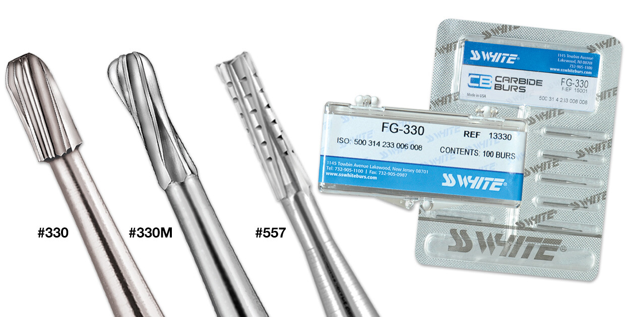 SS WHITE Dental high speed Carbide Burs Reg / Surgical sizes 10/PACK