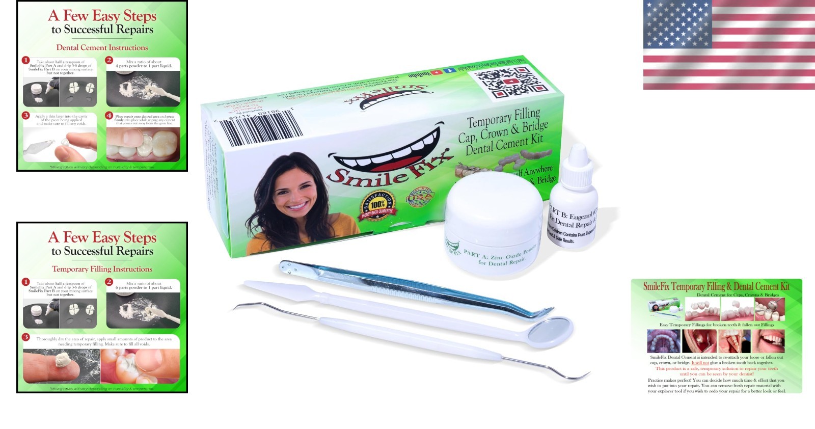 SmileFix Dental Repair Kit: Reliable Adhesive for Teeth, Crowns, & Bridges