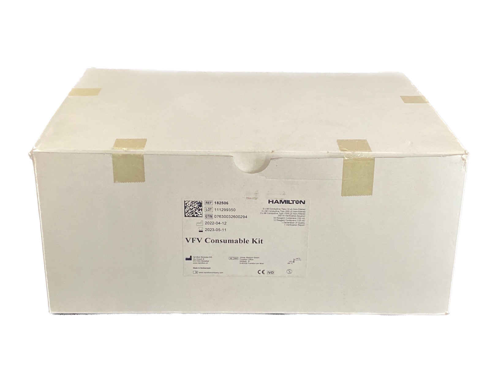 HAMILTON VFV Microlab STAR Verification Consumable Kit ML-STAR 182506