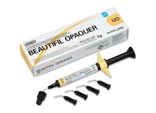 SHOFU BEAUTIFIL OPAQUER Flowable Composite 2gm UO Universal Opaque Shade Dental