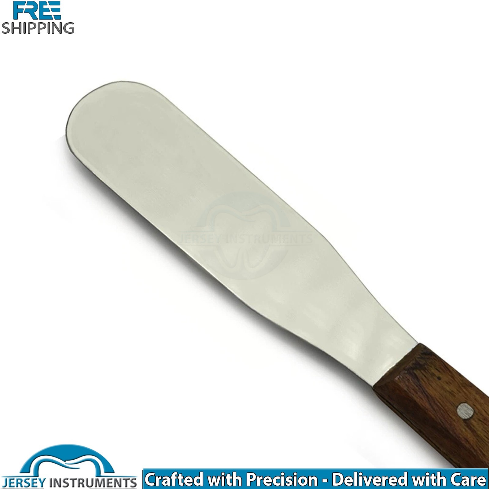 Dental Lab Mixing Spatula 21cm Wood Handle Alginate Wax Plaster Amalgam Lab New