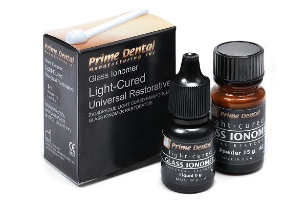 **PRIORITY SHIPPING** Prime-Dent Glass Ionomer Light Cured Cement Kit A2 USA FDA