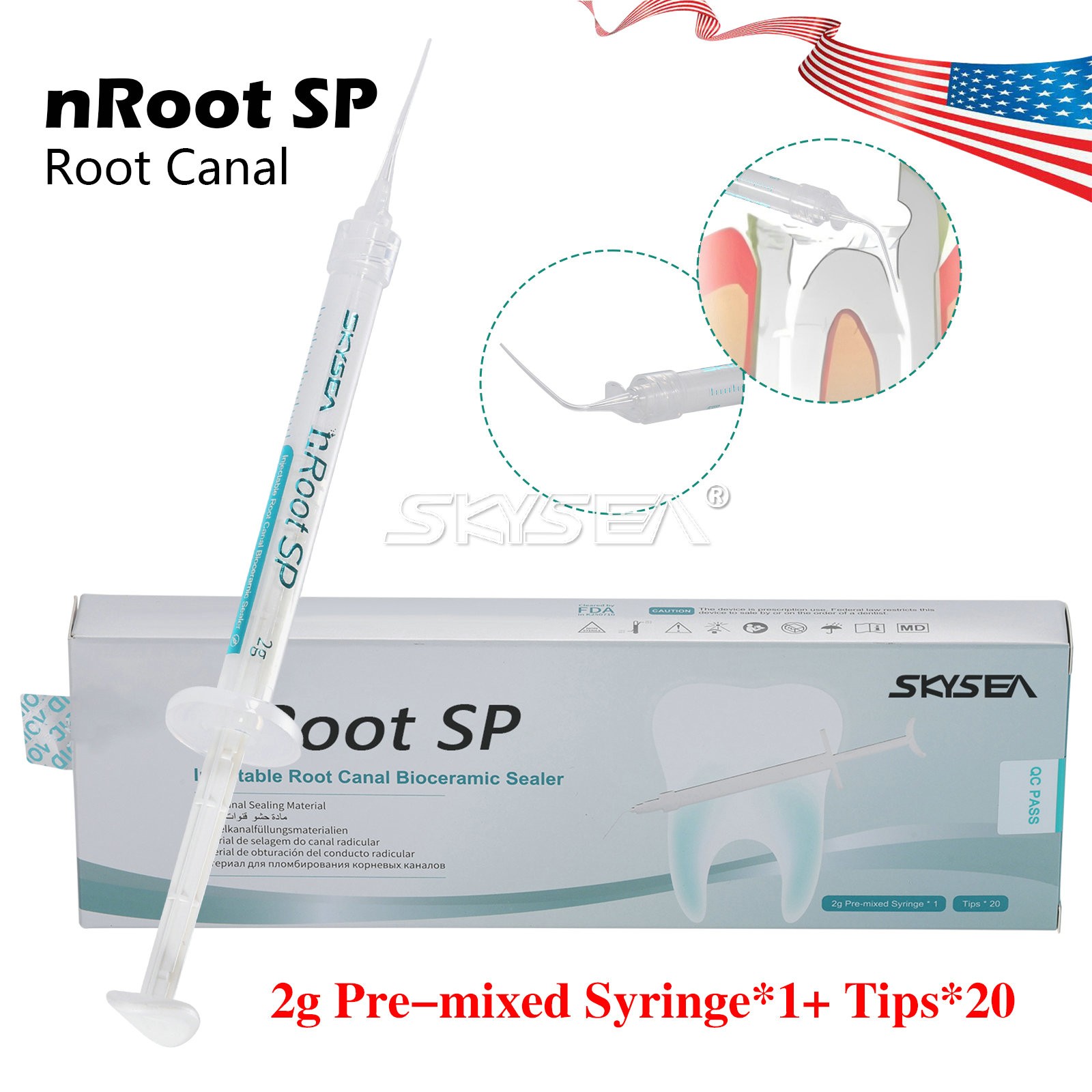 nRoot SP Dental Bioceramic Root Canal Sealing Composite Fill Material 2 g/pcs