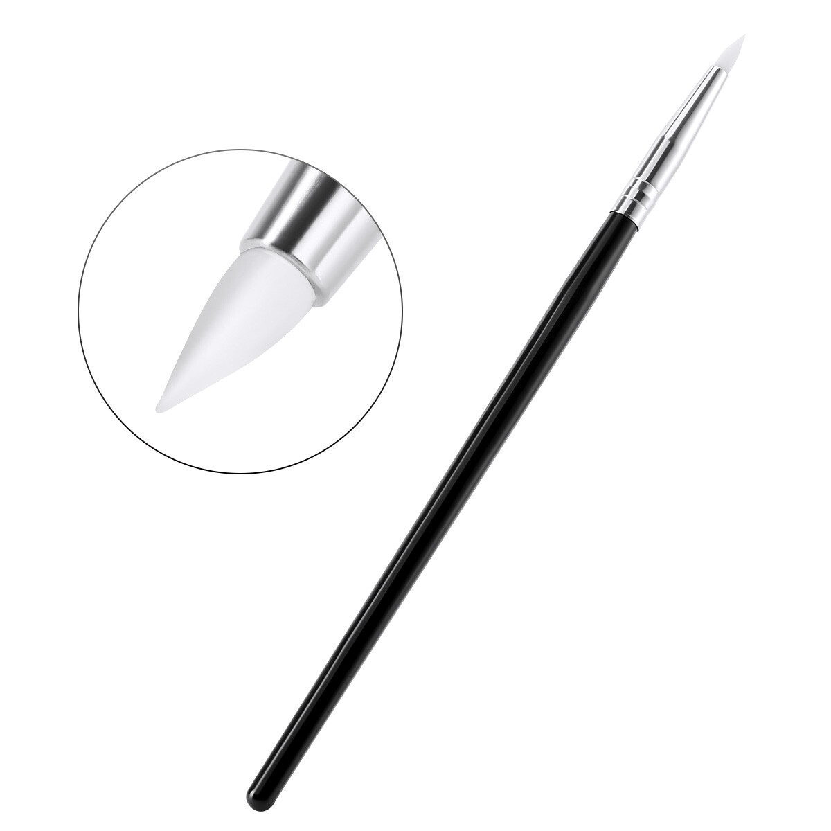 5PCS /Kit Dental Composite Resin brush Porcelain Teeth Silicone Pen Silicone