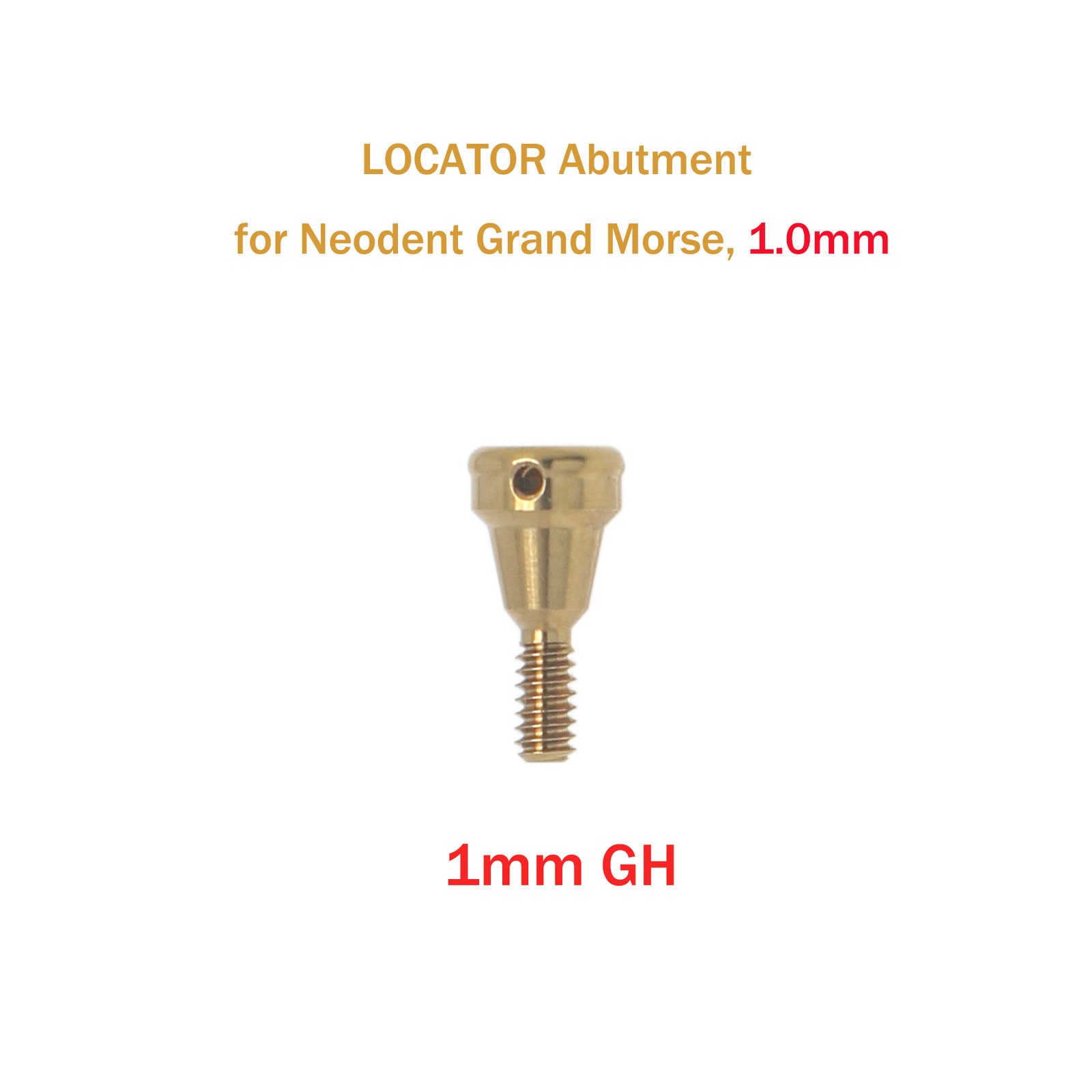 Locator Overdenture Abutment & Male Caps Kit for Neodent GRAND MORSE GM Tools