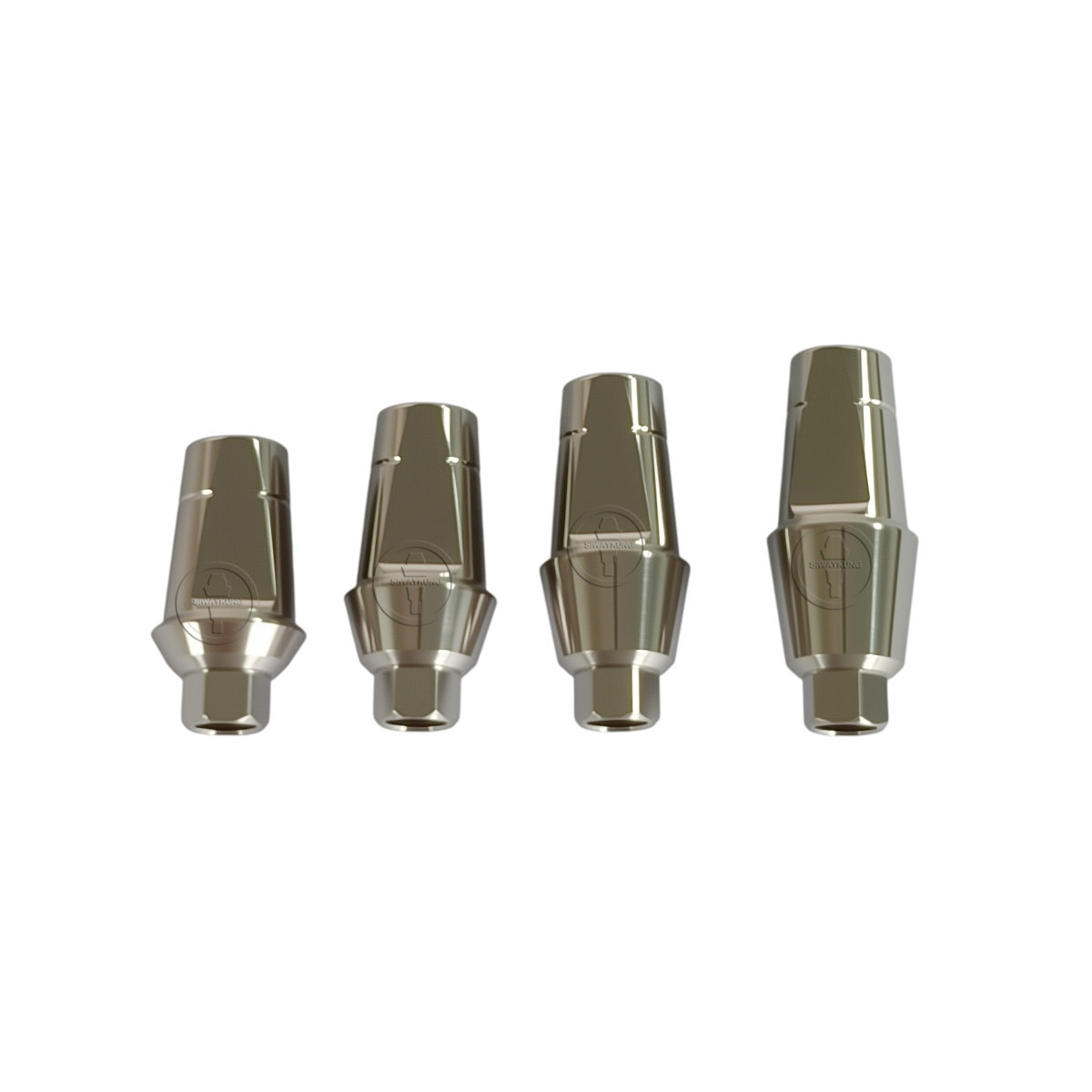 20 pcs Ti cemented abutment Straight abutment fit to Zimmer platform D4.8 D5.5