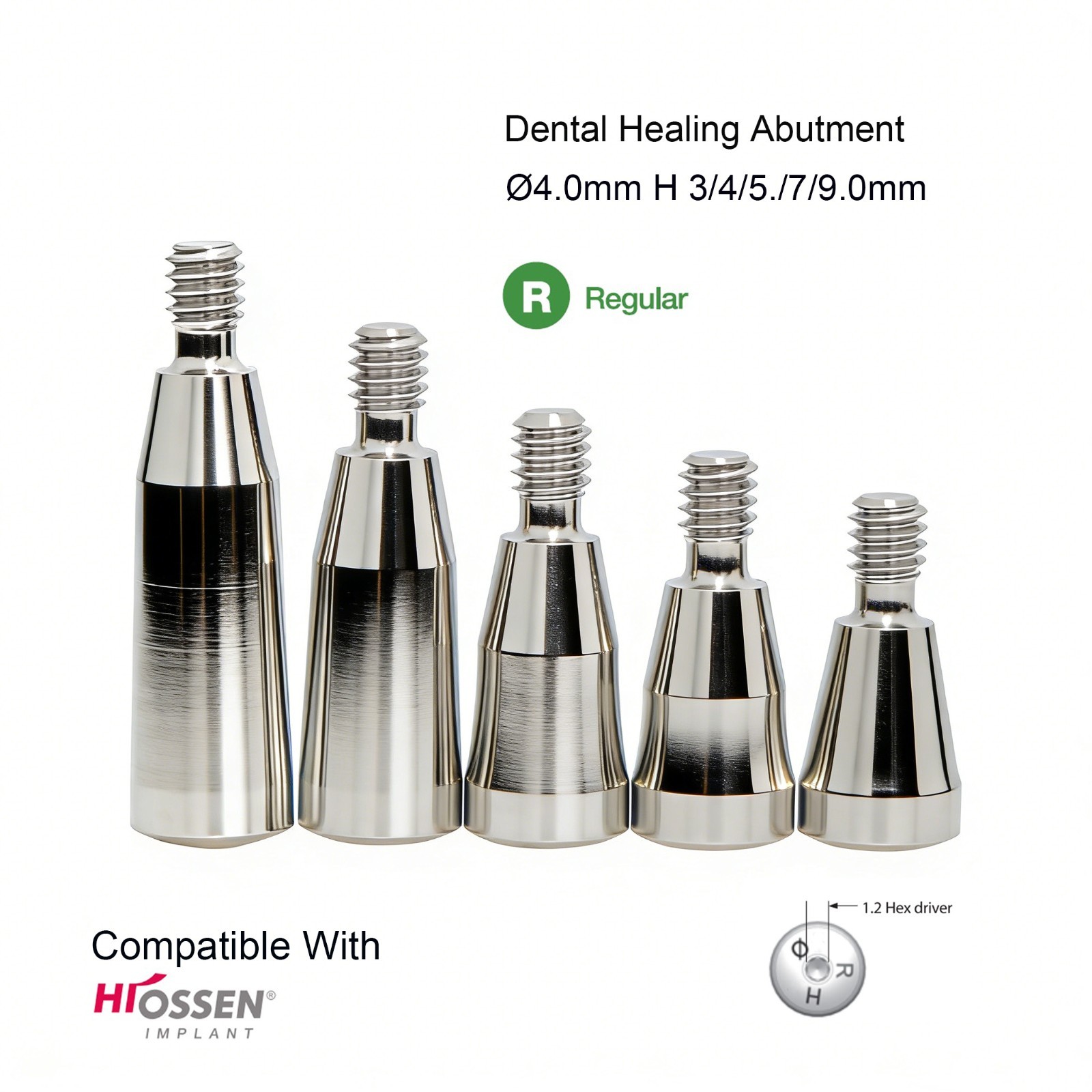 US Dental ET healing cap implant healing abutment compatible with hiossen ET/TS