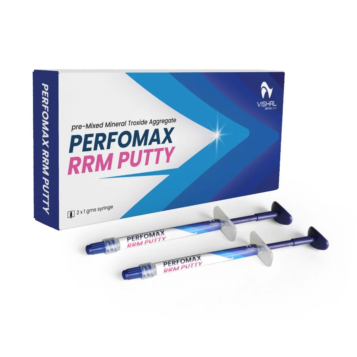 Perfomax RRM Putty (Pre-Mixed Mineral Troxide Aggregate) 2 x 1g syringe