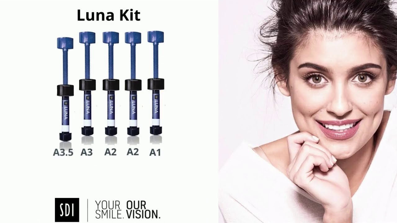SDI LUNA Dental Nano Hybrid & Micro Filler 5 Composite + Stae Bond+Etch 2ml Kit
