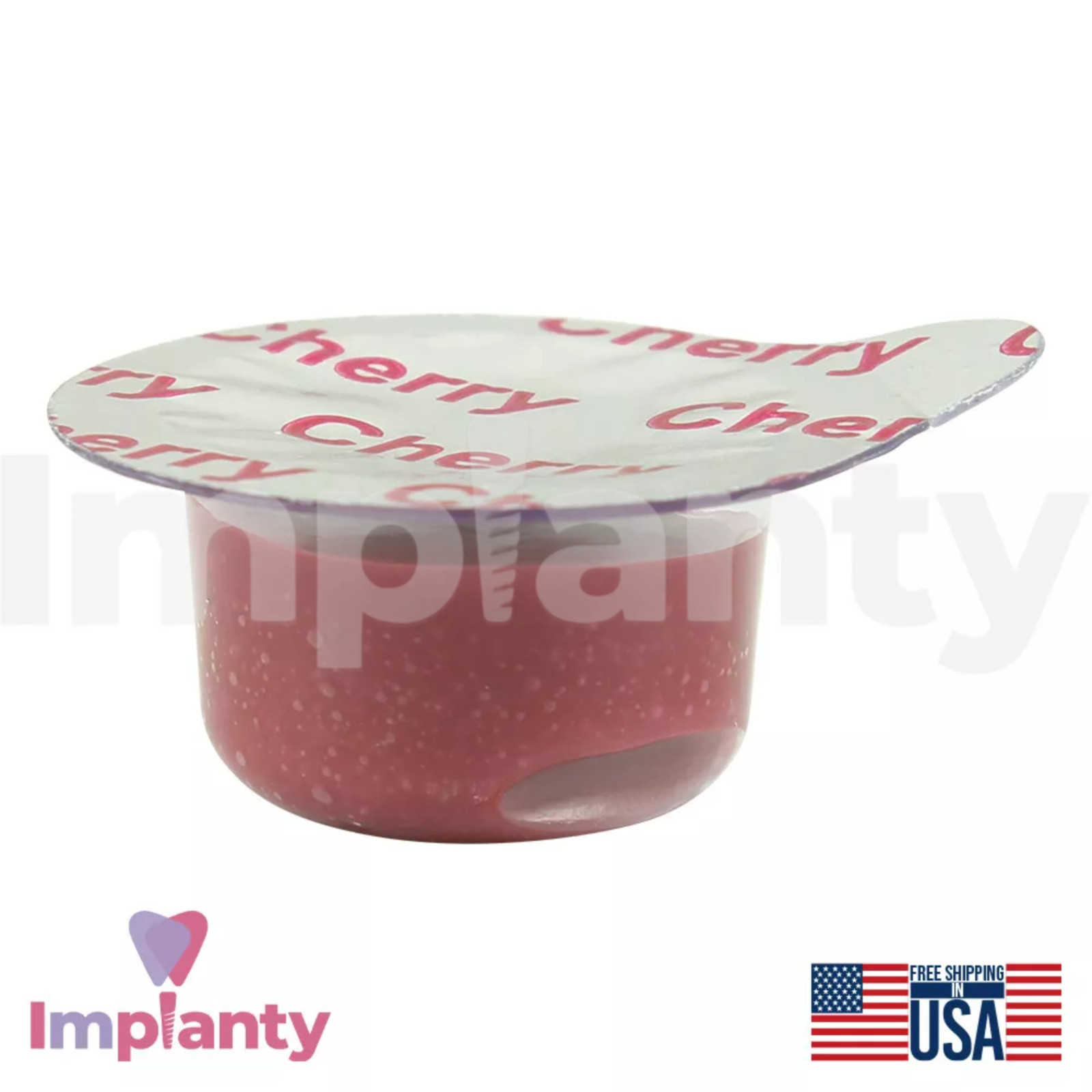 Dental ProphyIaxis Paste 50 Individual Cups 2g Medium Grit Natural Cherry Flavor