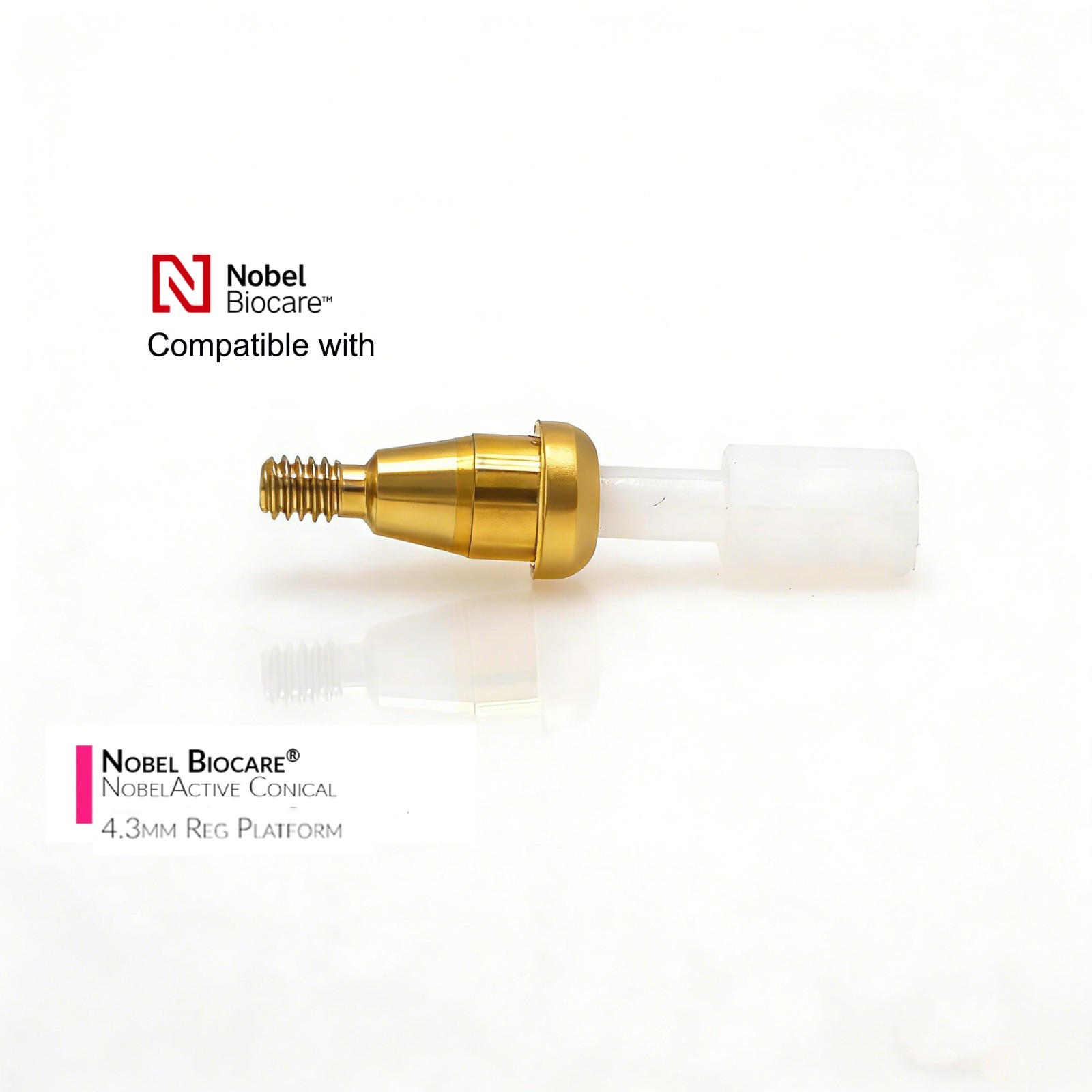 Locator Overdenture Abutment Fits Nobel Active Conical Connection NP/RP Platform