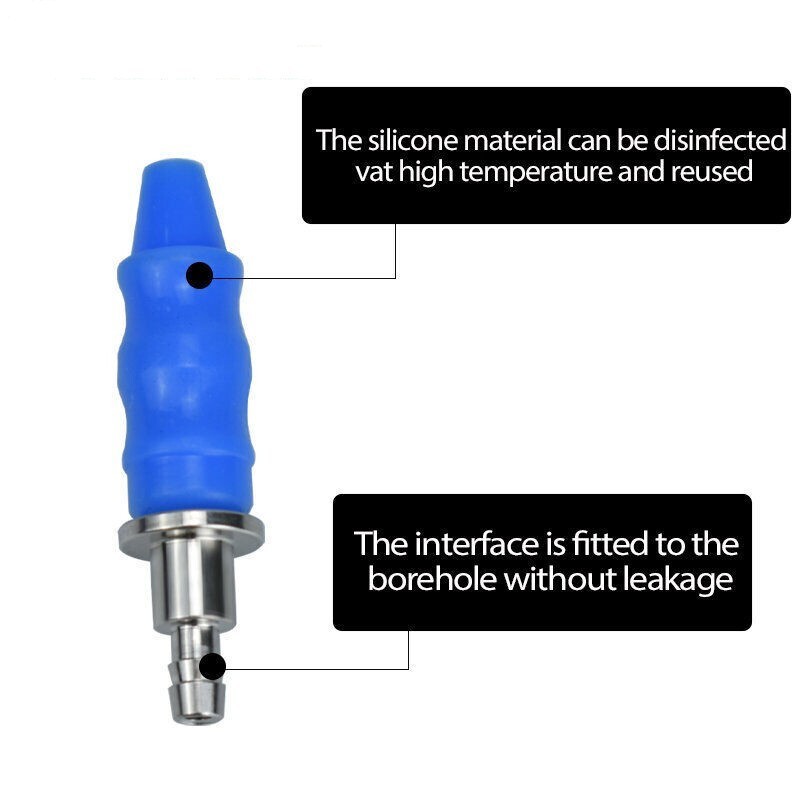 Dental Autoclavable 135°C Implant Silicone Hydraulic Lifter Tip With Water Pipe