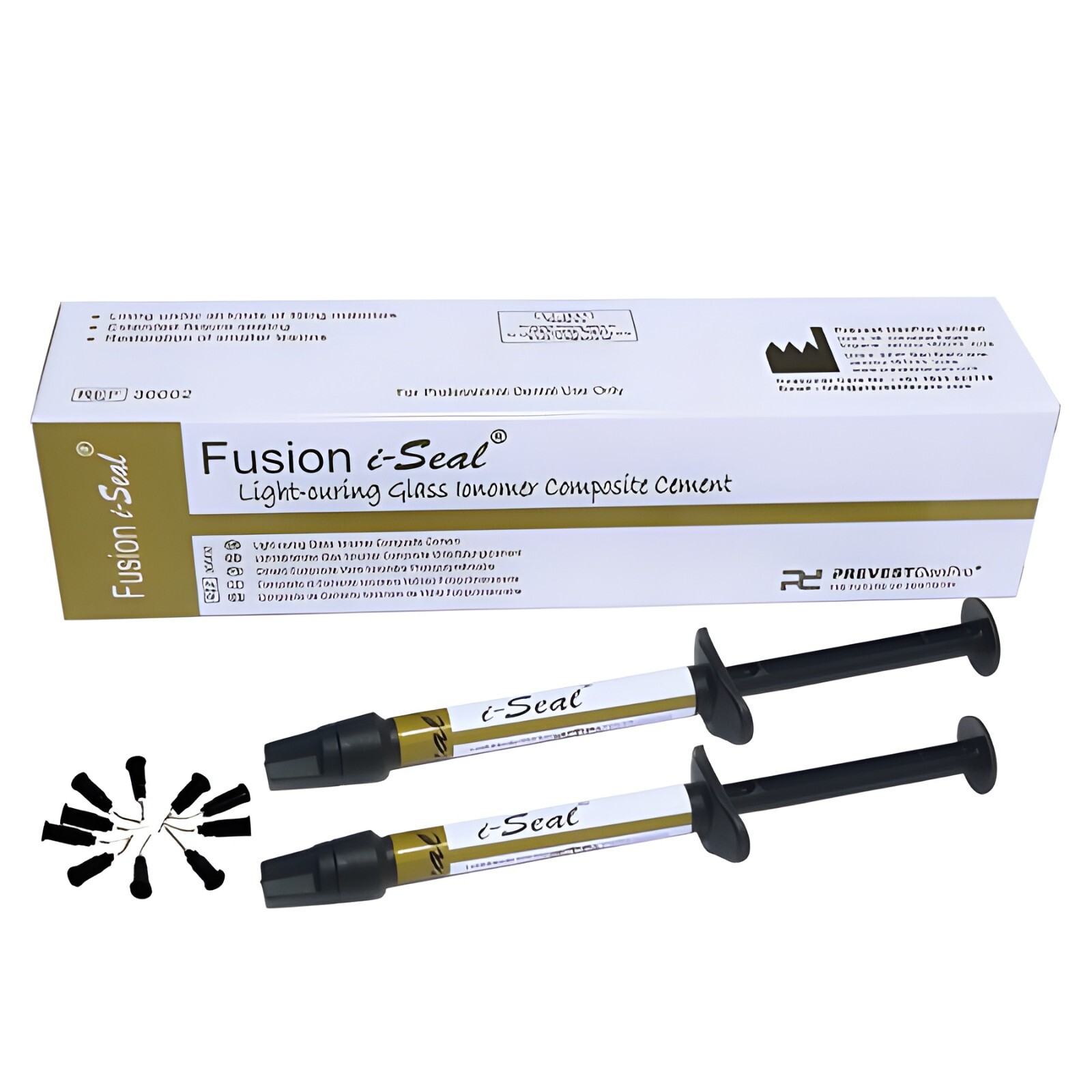 PREVEST DENPRO LIGHT CURING GLASS IONOMER COMPOSITE CEMENT FUSION I SEAL 2 SYR