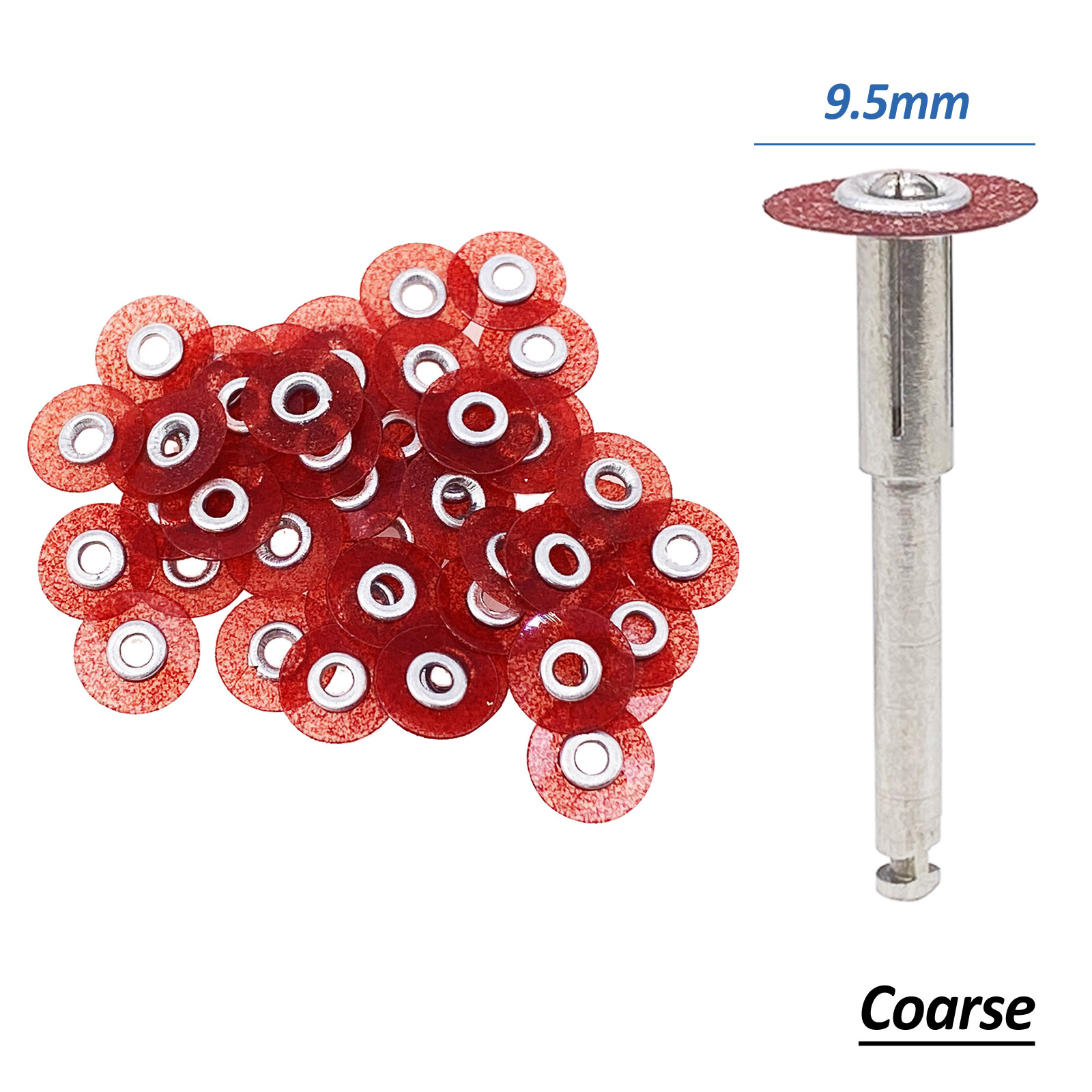 50pcs Dental Sof-Lex Contouring Finishing Pop-On Polishing Discs 9.5mm/12.7mm