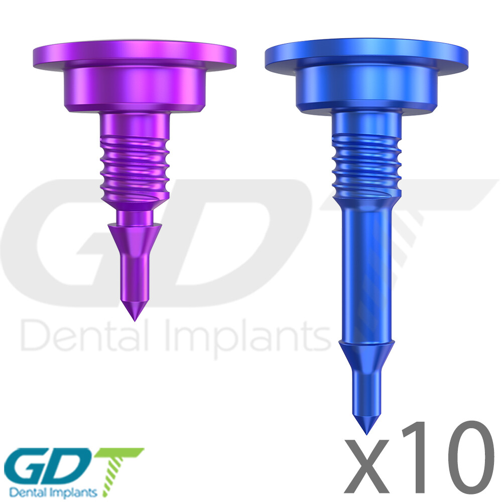 10 GBR System Bon Tac Screw 3.5mm , Or 5.0mm Membrane Fixation Dental Im plant