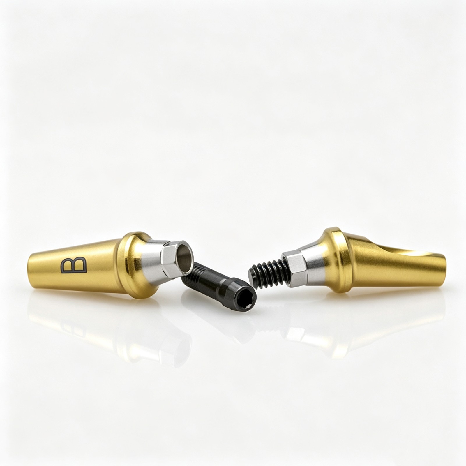 US Hiossen ET OSS TS 17° Angled Anatomic Cemented Abutment Titanium Mini Regular