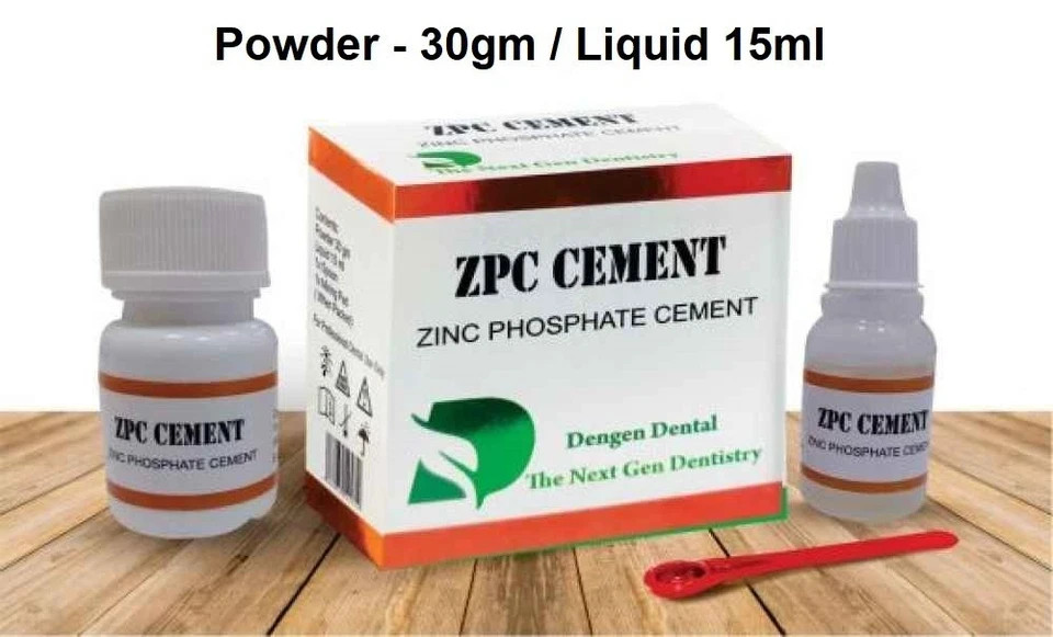 CEMENT for Cementation of Crowns , Bridges & Inlays Dental ZPC ZINC PHOSPHATE FS