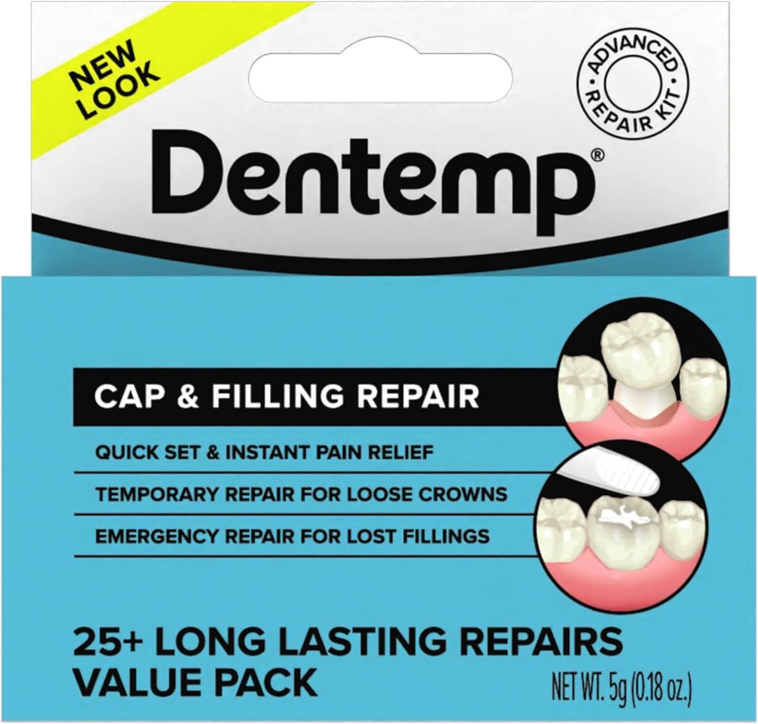 Maximum Strength Dental Repair Kit – Instant Pain Relief for Lost Fillings