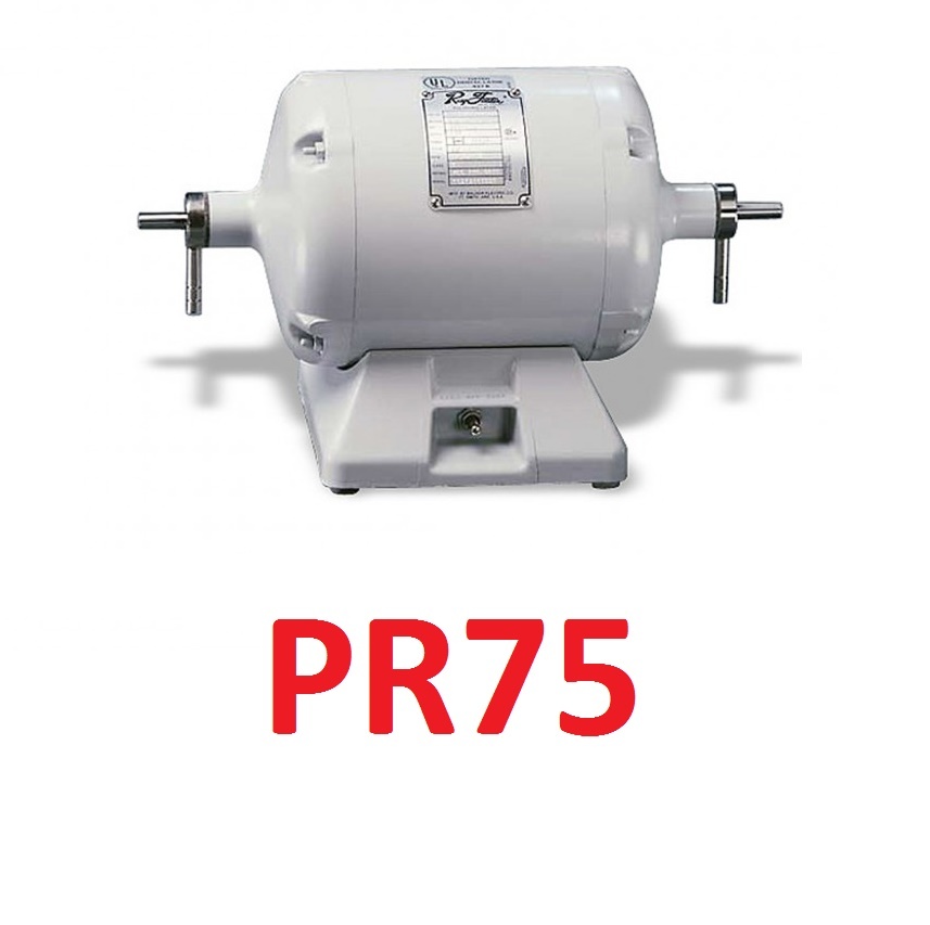 2 Speed Polishing Lathe 1,725 & 3,450 RPM 1/3 HP Ray Foster PR75 Dental Lab