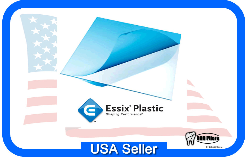 ESSIX A+ VACUUM FORMING SHEETS 5″ Retainer SQUARE .040″ 1 mm Box 100 / 0769-15