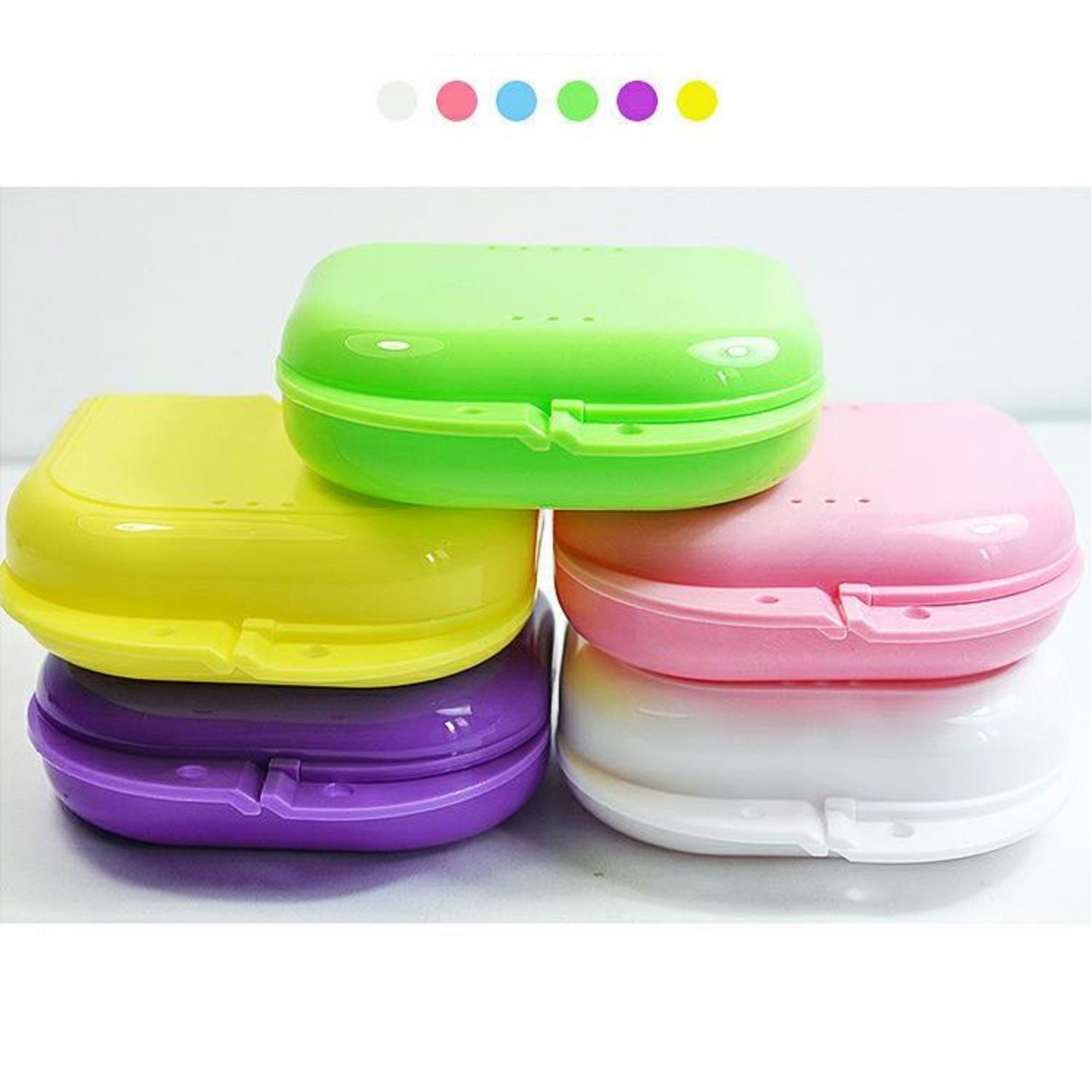 Up to 70 Dental Retainer Denture Storage Case Box Mouthguard Container Assorted