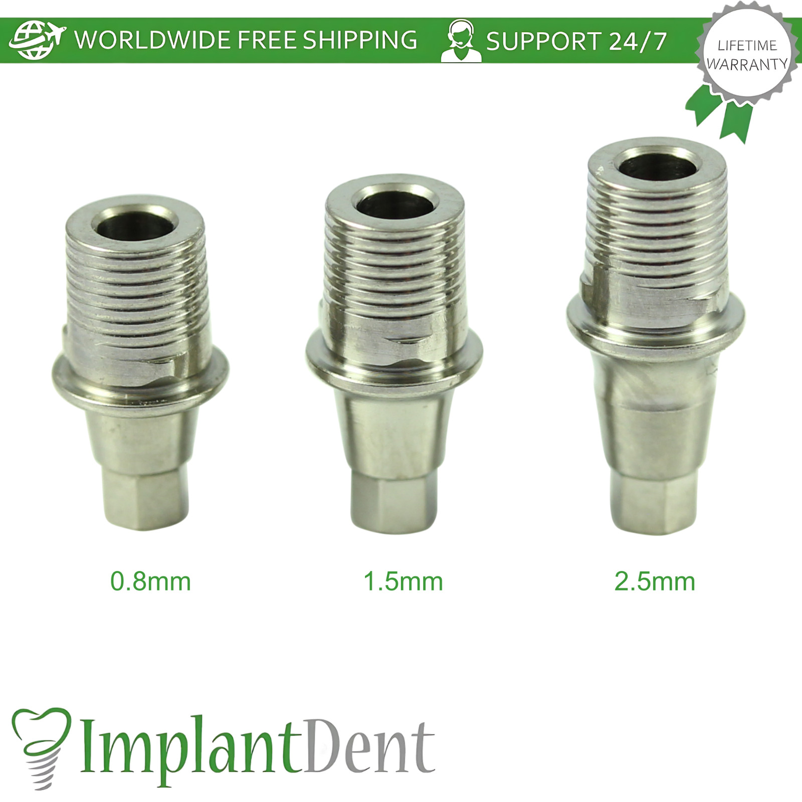 X5 Titanium Base Ø4.5mm Prosthetic Grand Morse Connection Neodent GM Compatible
