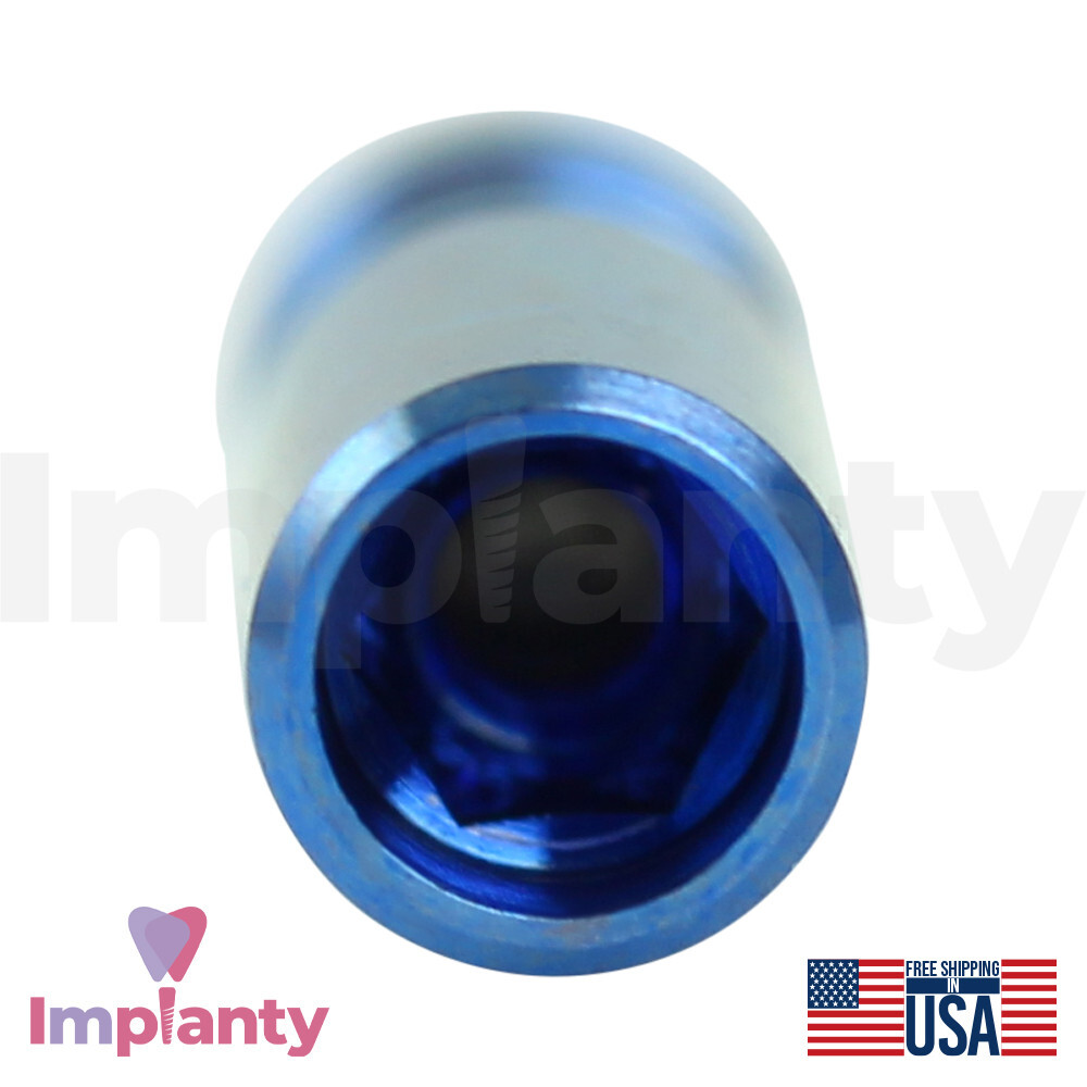 10x Dental Fixture Analog Compatible Megagen AnyRidge Blue Int Hex 2.3mm