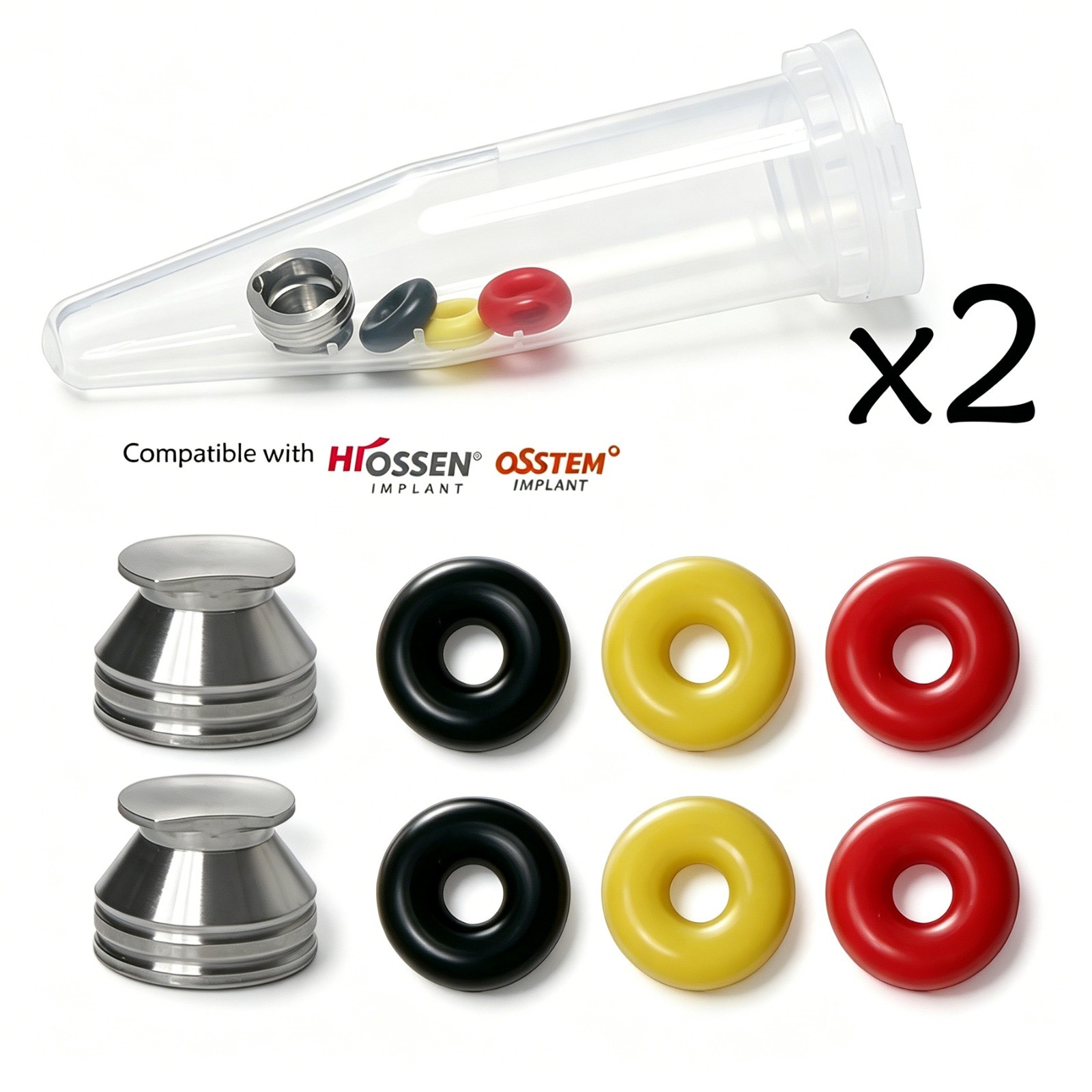 US Implant O-Ring Kit For Hiossen/osstem Ball Abutment Retention Caps For Dental