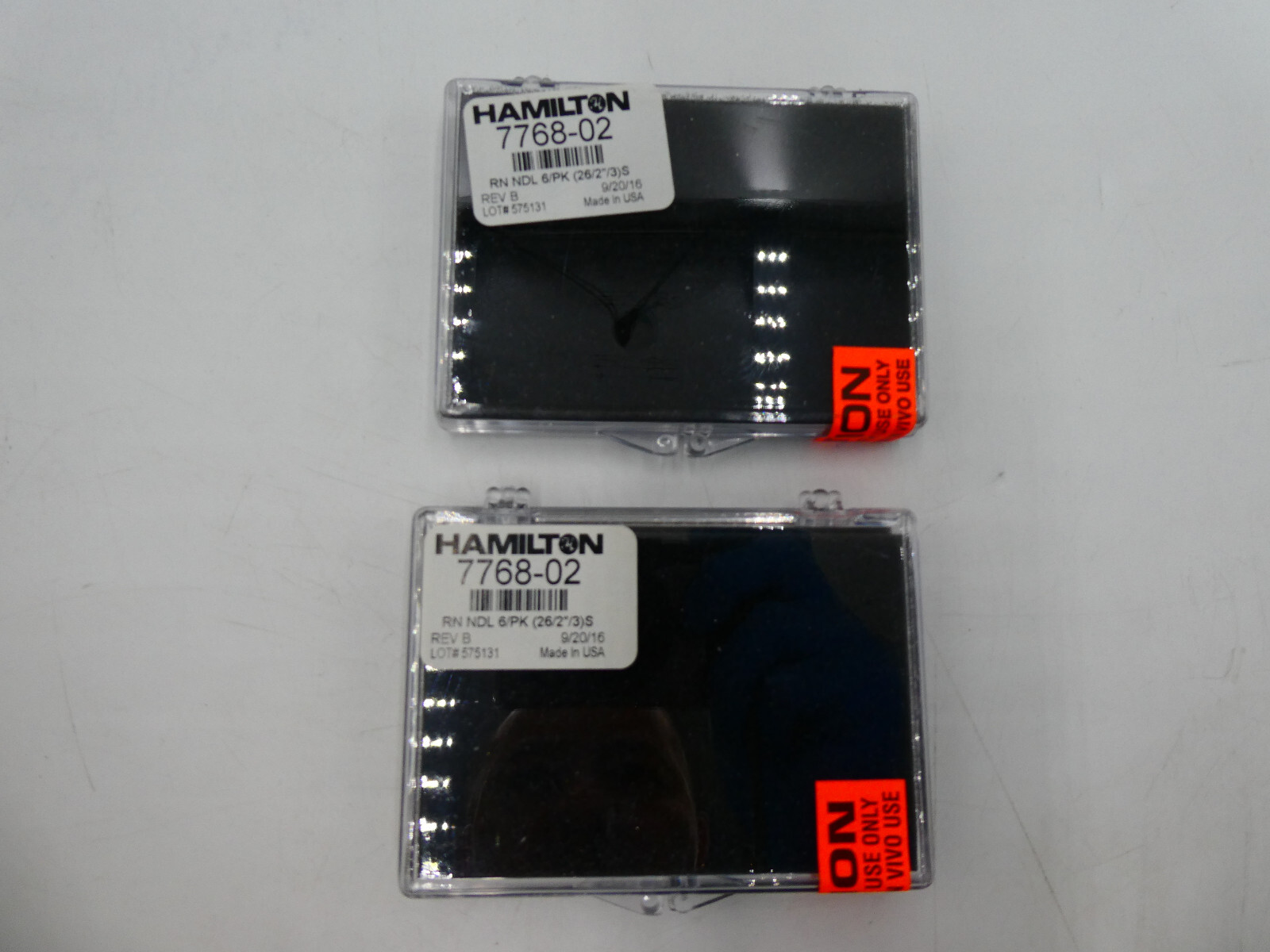 🍀 NEW Hamilton 26 Gauge Small Hub RN Needle 2″ Point Style 3 6 pack LOT 7768-02