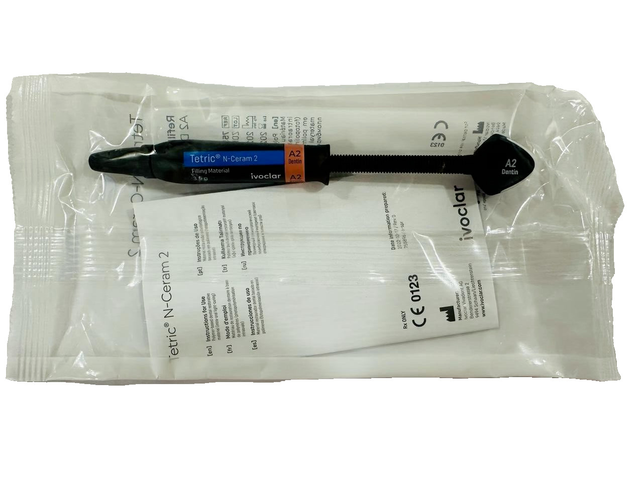 Ivoclar TETRIC N CERAM 2 Polymer Based Dental Restorative Composite 3.5g