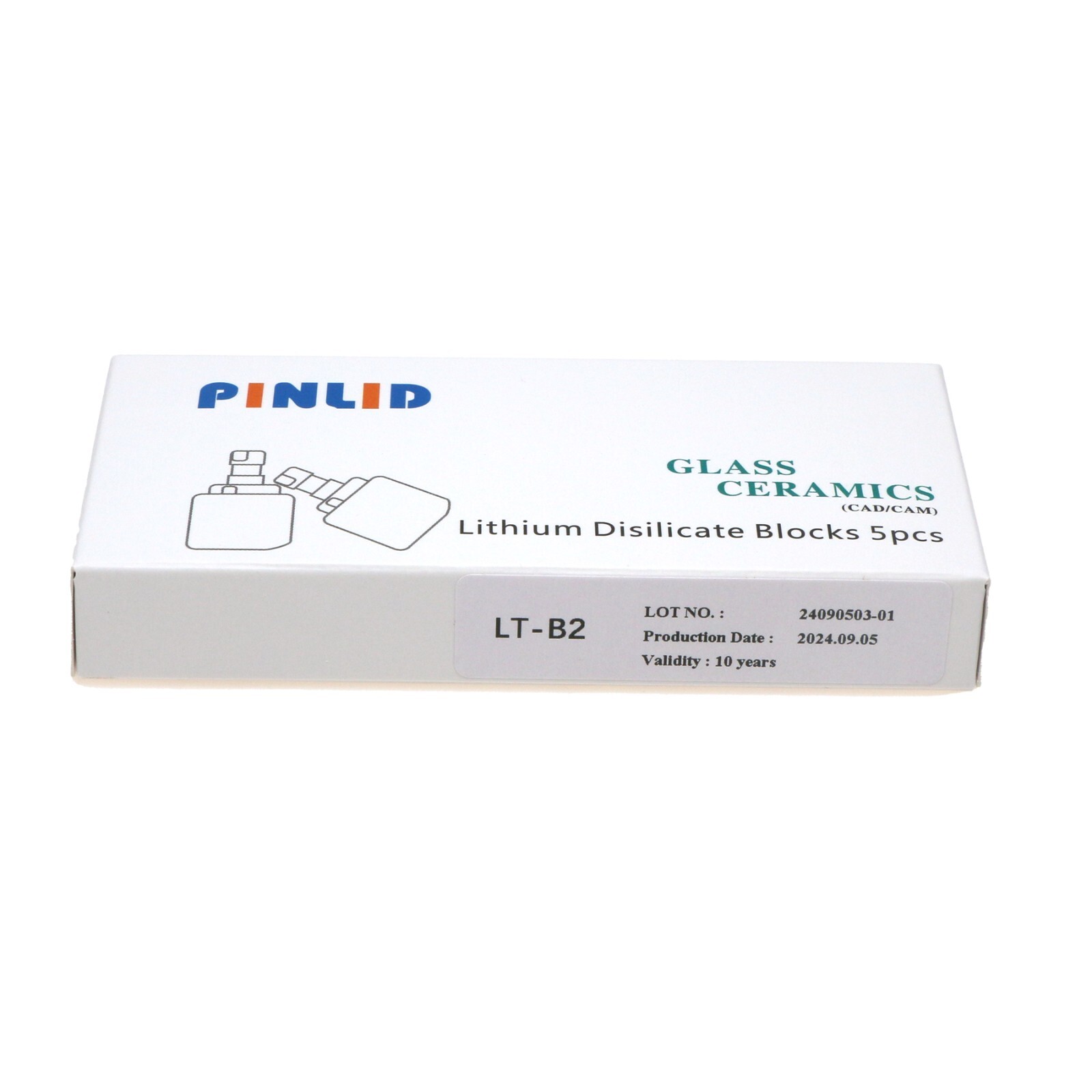 Dental Lithium Disilicate C14 Glass Ceramics LT for CAD CAM Block Cerec 5pcs/box