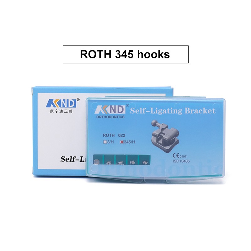 Dental Material for Metal Self Ligating Roth/MBT 345 Orhto Bracket Mini Braces