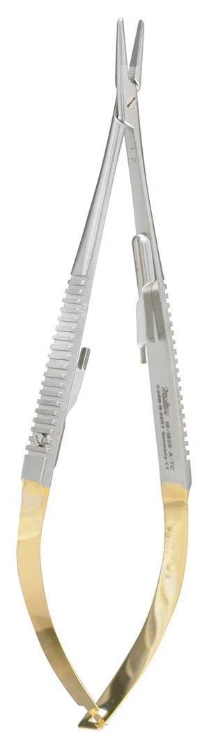 Miltex 18-1828A Integra Castroviejo Needle Holder 5½” Lock Carb-N-Sert Straight