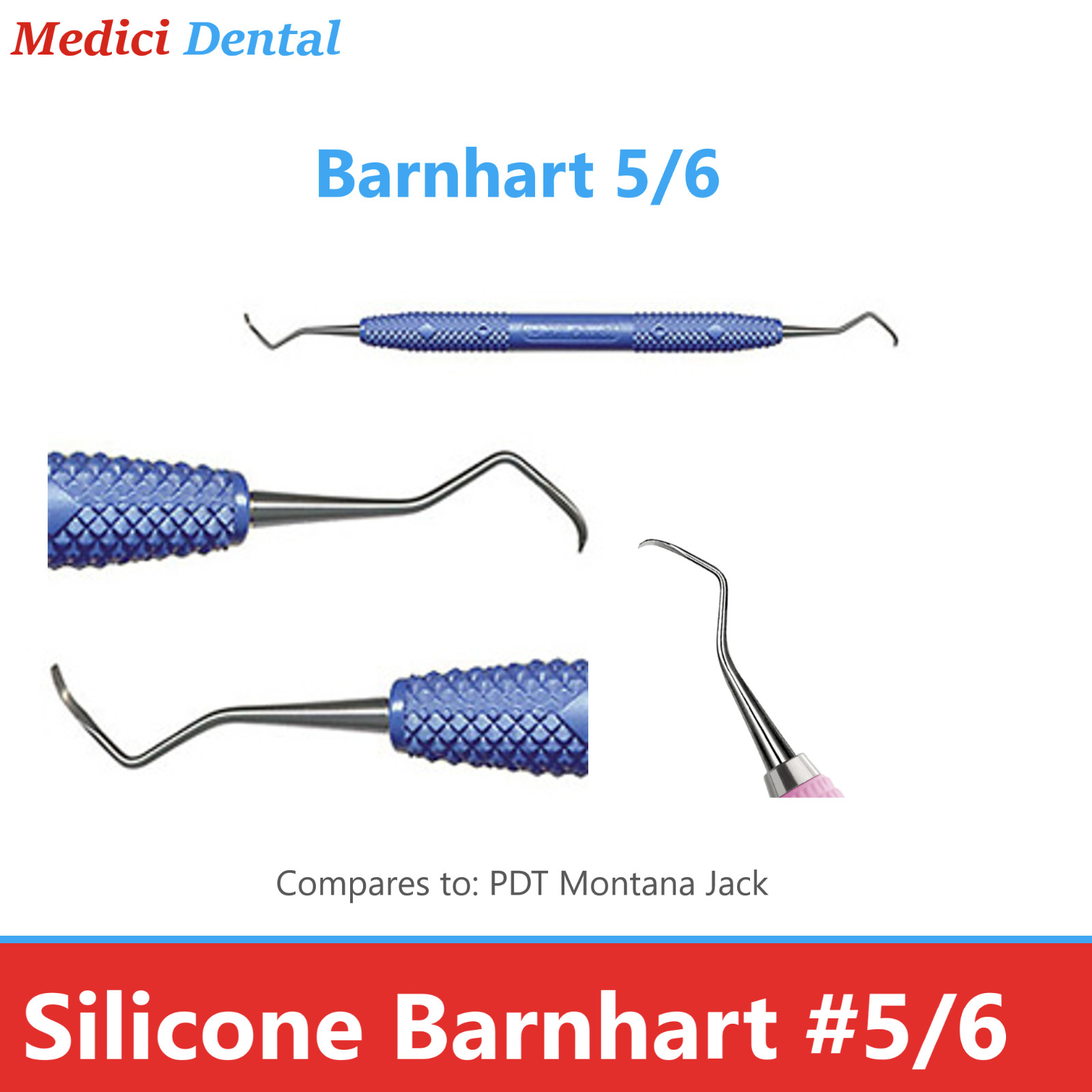Dental Universal Curette Barnhart #5/6, Silicone, Lightweight, Sterilizable, USA