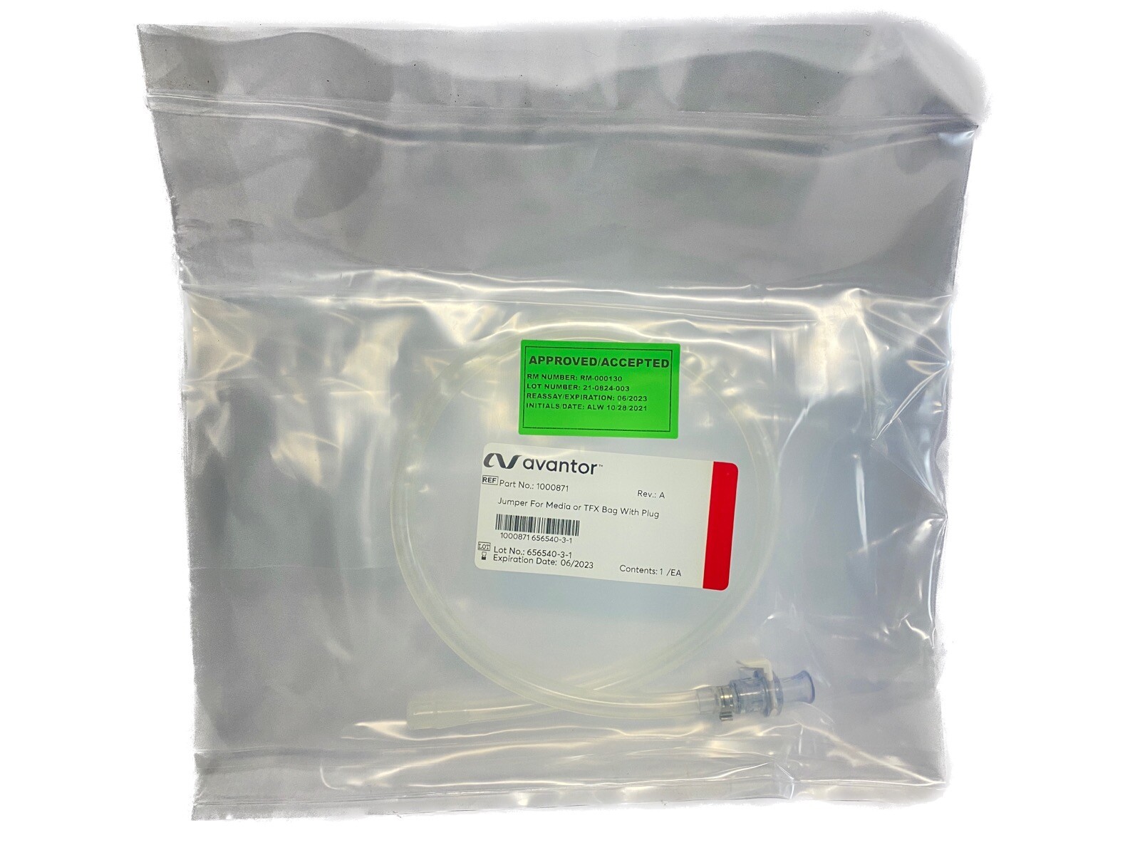 AVANTOR Jumper for Media or TFX Bag With Plug 1000871
