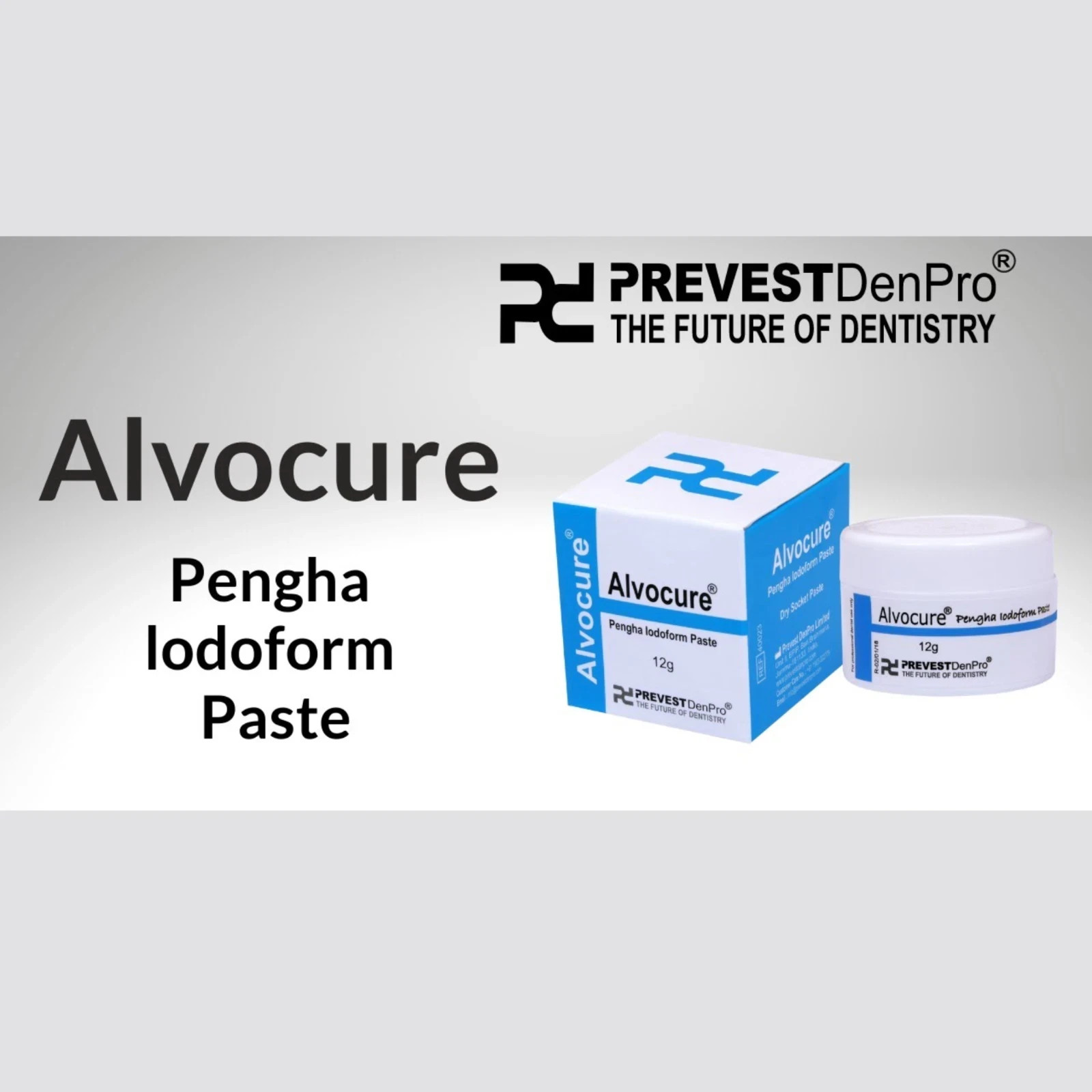 Alvocure Iodoform Paste Eugenol Dental Alveolar Dressing Analgesic Styptic 12g